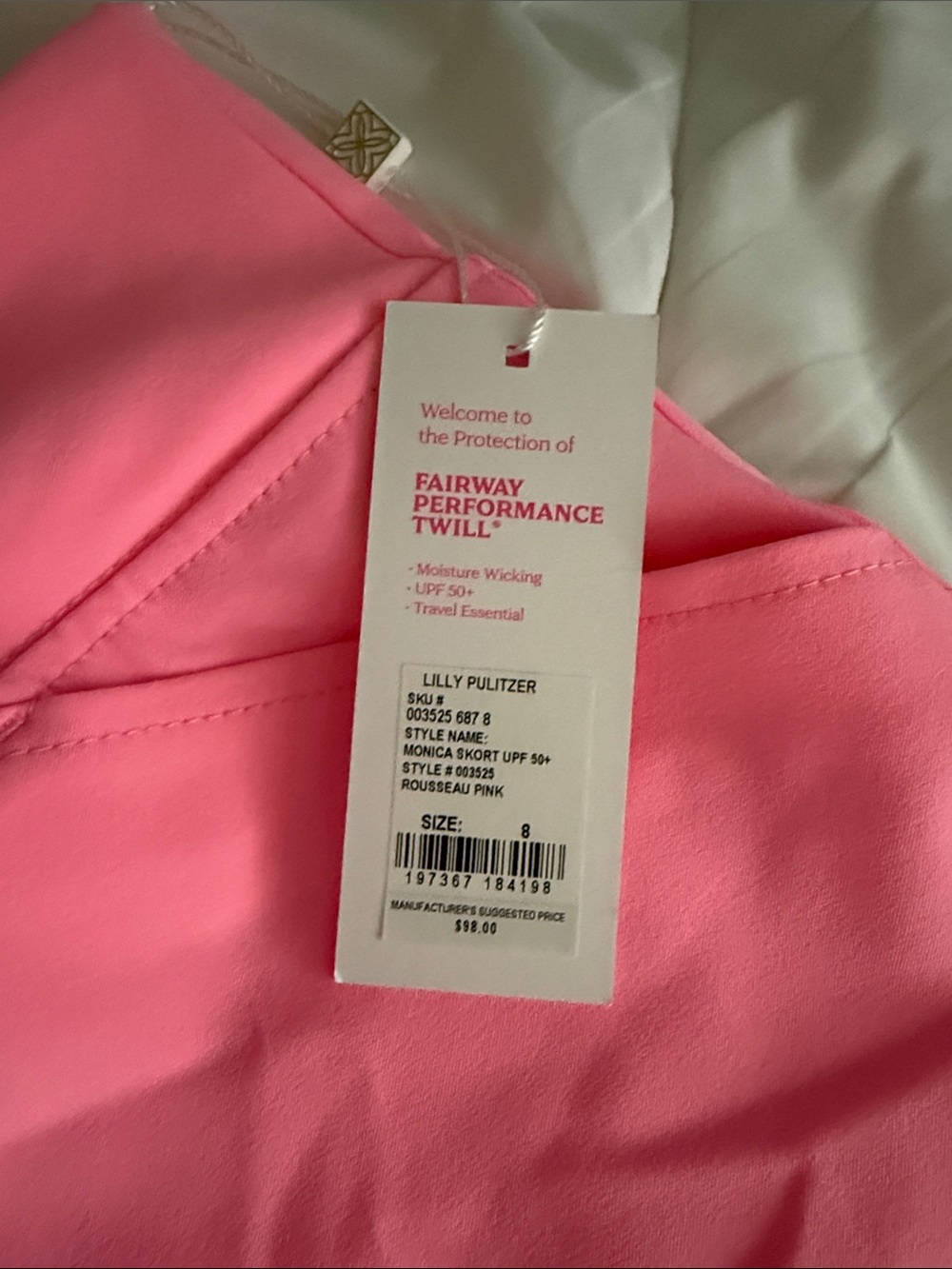 Lilly Pulitzer Hot Pink Athletic Skort - Picture 4 of 5